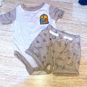 Onesie and matching shorts set